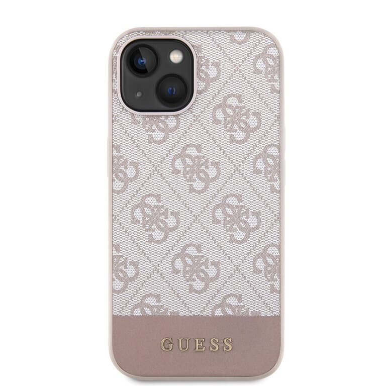 Guess iPhone 15 Hardcase - Magsafe - 4G Pu Bottom