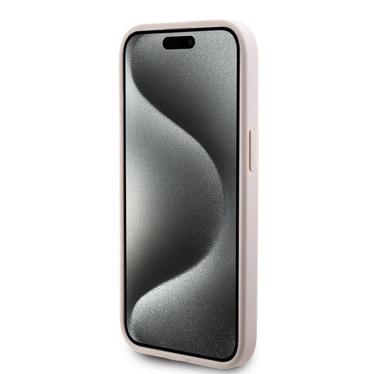 Guess iPhone 15 Hardcase - Magsafe - 4G Pu Bottom