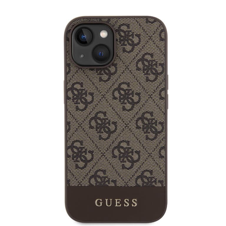 Guess iPhone 15 Hardcase - Magsafe - 4G Pu Bottom