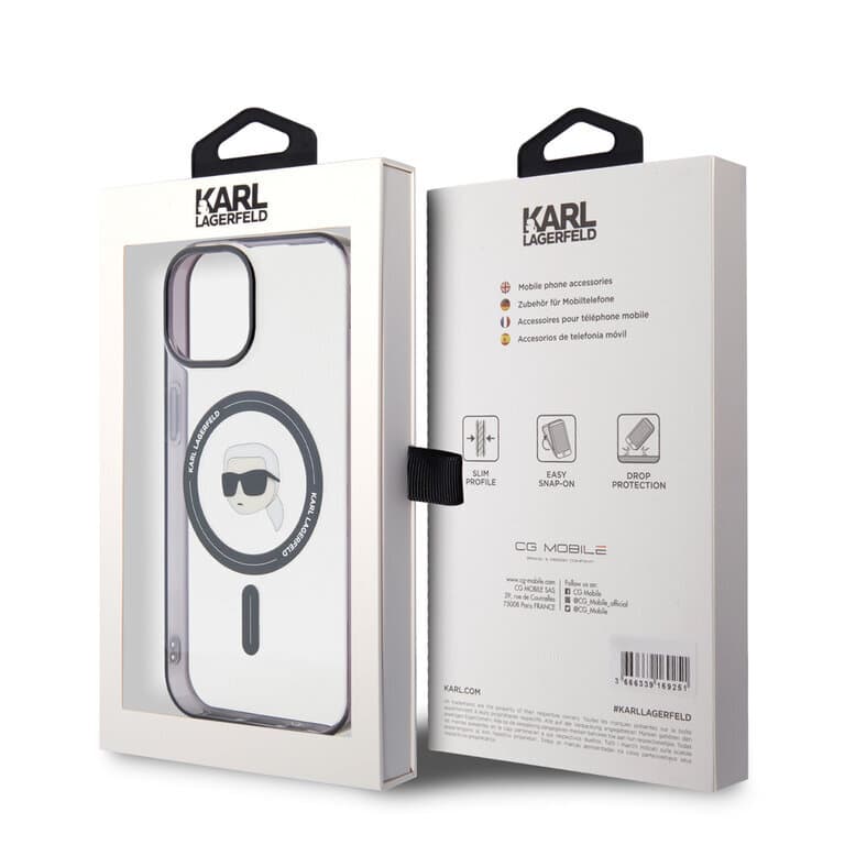 Karl Lagerfeld iPhone 15 Hardcase | MagSafe Compatibel