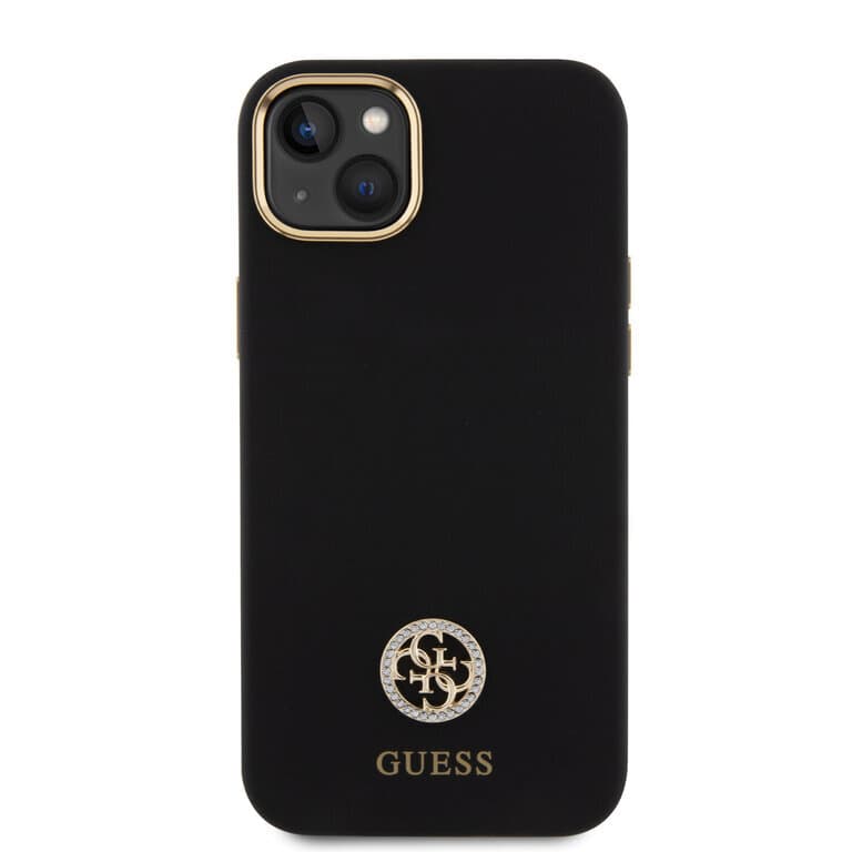 Guess iPhone 15 Plus Back cover case - Logo strass 4G