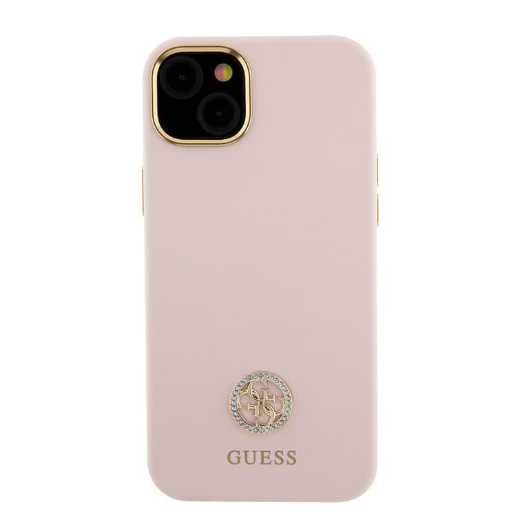 Guess iPhone 15 Plus Back cover case - Logo strass 4G