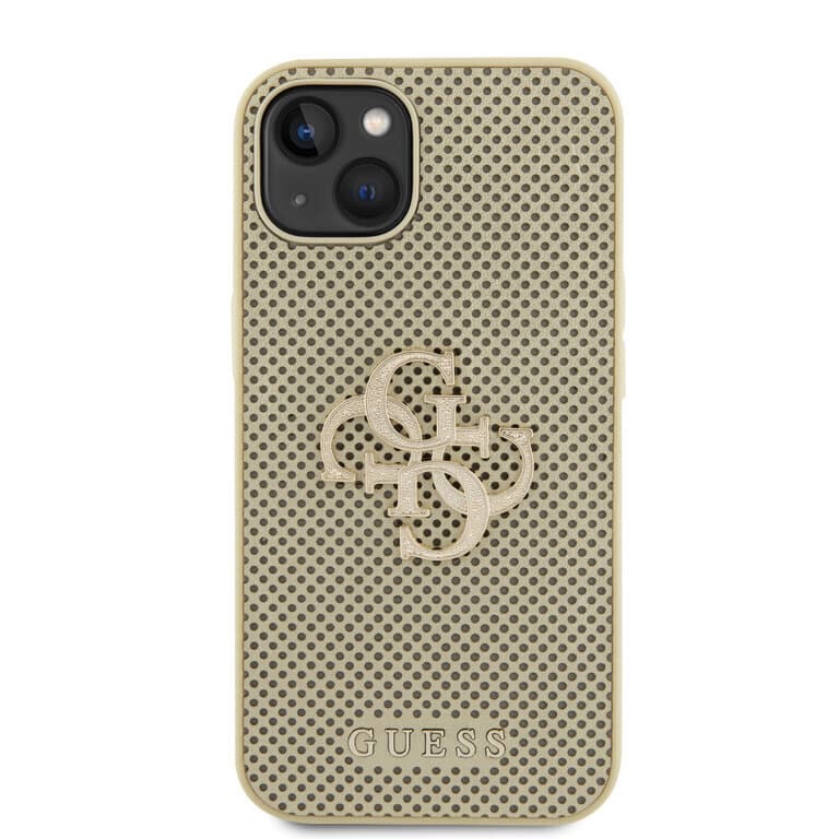 Guess iPhone 15 Plus Back cover case - Perforated 4G - glitter