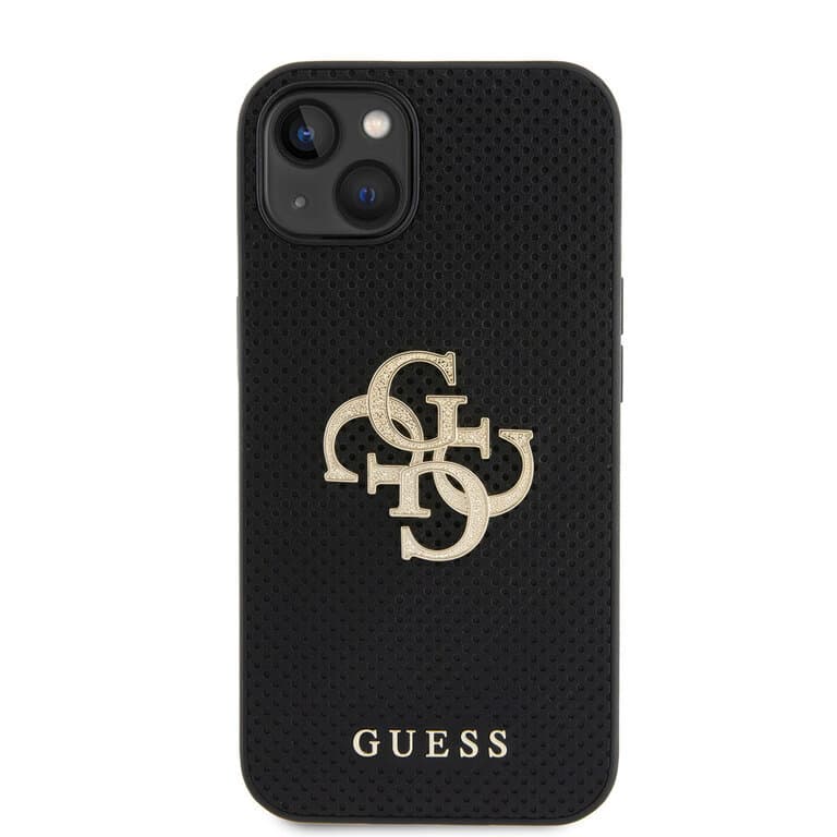 Guess iPhone 15 Plus Back cover case - Perforated 4G - glitter