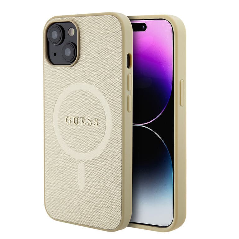 Guess iPhone 15 Plus Hardcase - Saffiano