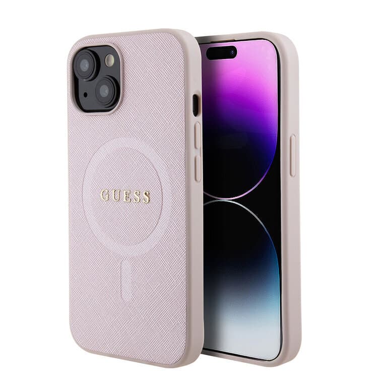 Guess iPhone 15 Plus Hardcase - Saffiano