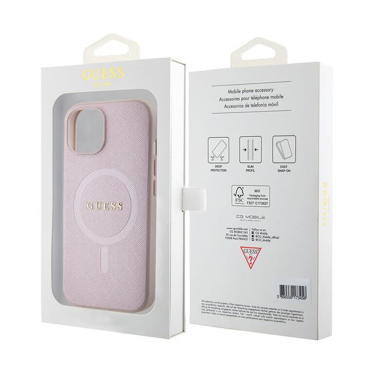 Guess iPhone 15 Plus Hardcase - Saffiano