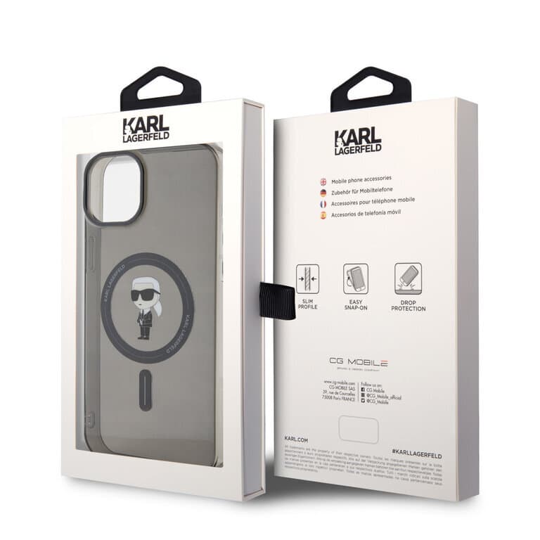 Karl Lagerfeld iPhone 15 Plus Hardcase | MagSafe Compatibel