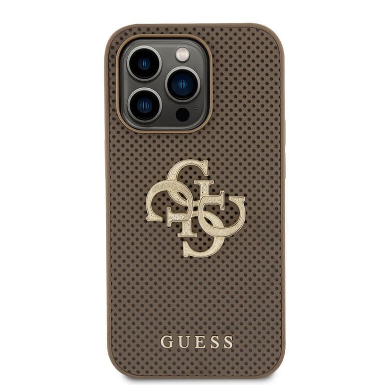 Guess iPhone 15 Pro Back cover case - Perforated 4G - glitter