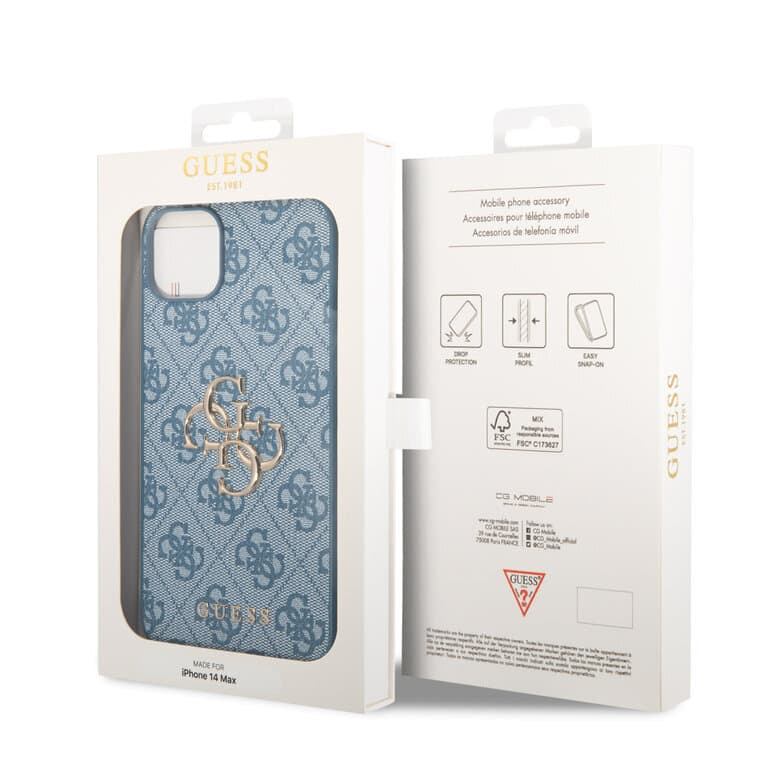 Guess iPhone 15 Plus TPU Hardcase - 4G - Big Metal Logo