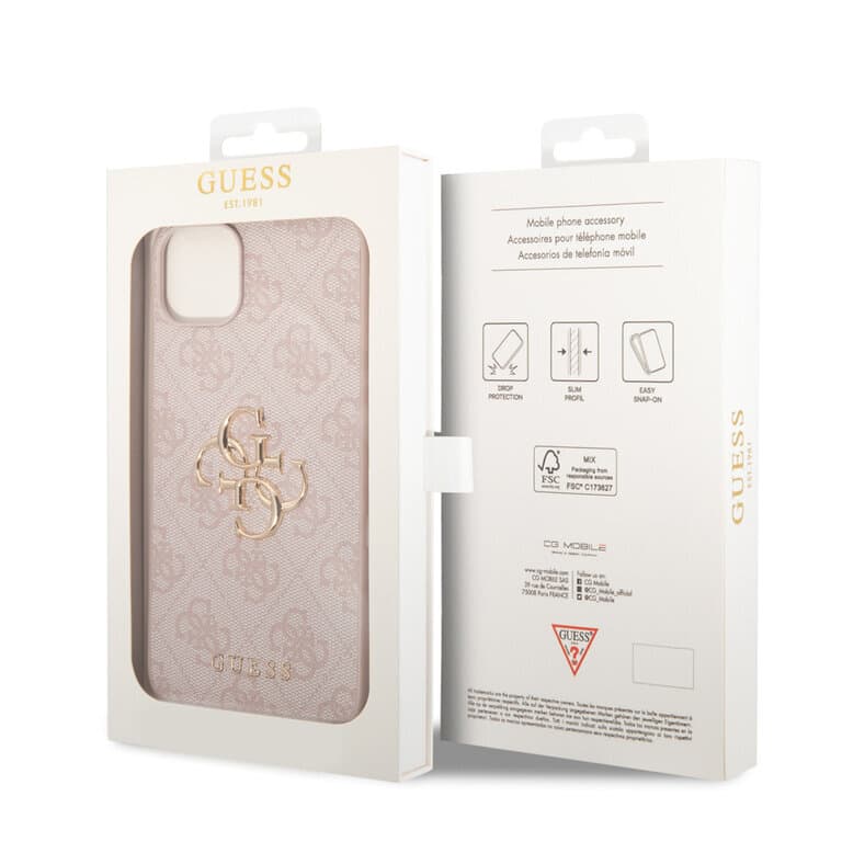 Guess iPhone 15 Plus TPU Hardcase - 4G - Big Metal Logo