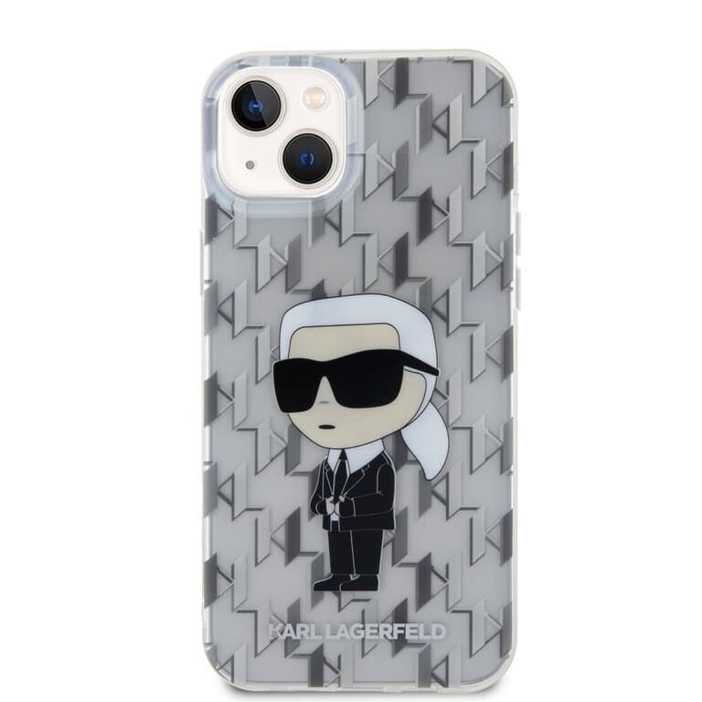 Karl Lagerfeld iPhone 15 Plus TPU Hardcase | Ikonik Monogram