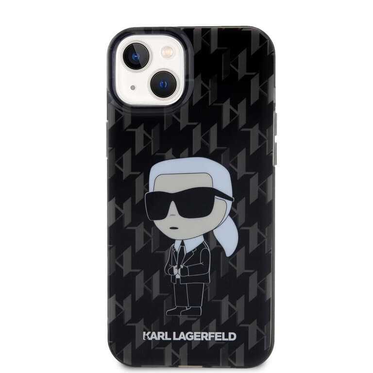 Karl Lagerfeld iPhone 15 Plus TPU Hardcase | Ikonik Monogram