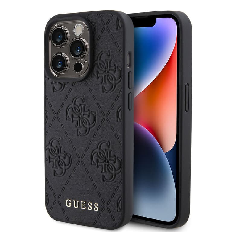 Guess iPhone 15 Pro Back cover case - Quilted 4G classic