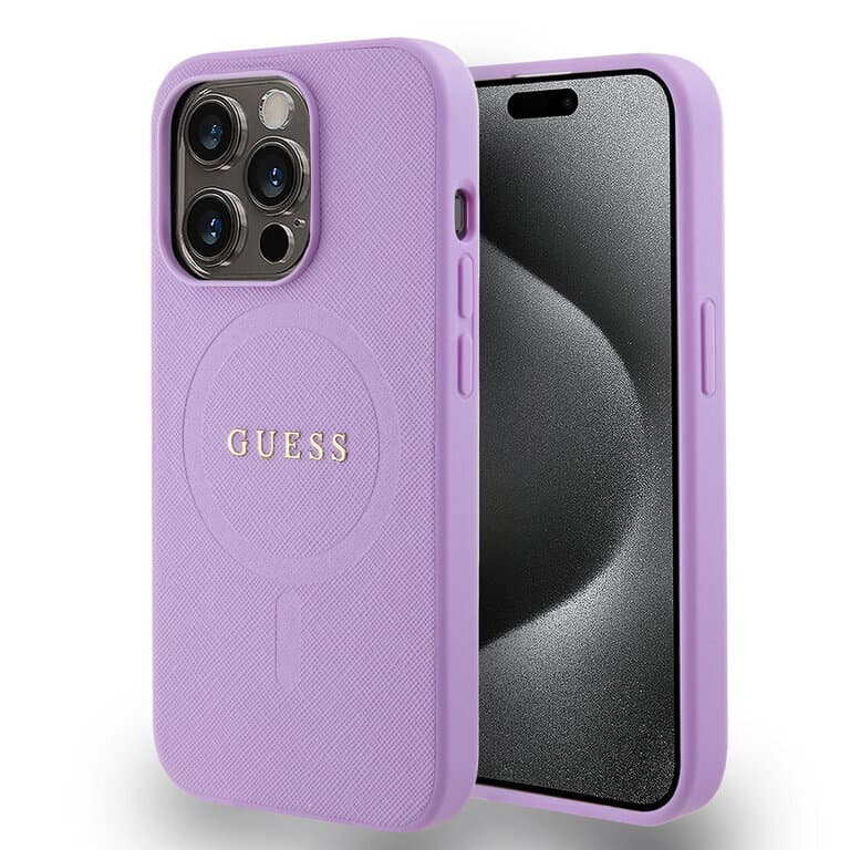 Guess iPhone 15 Pro Hardcase - Saffiano