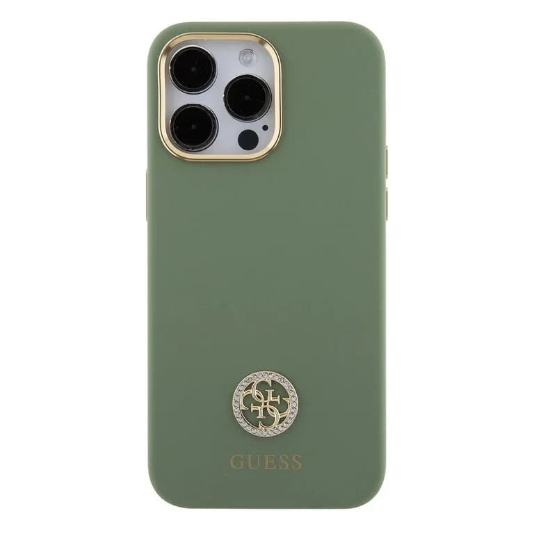 Guess iPhone 15 Pro Back cover case - Logo strass 4G