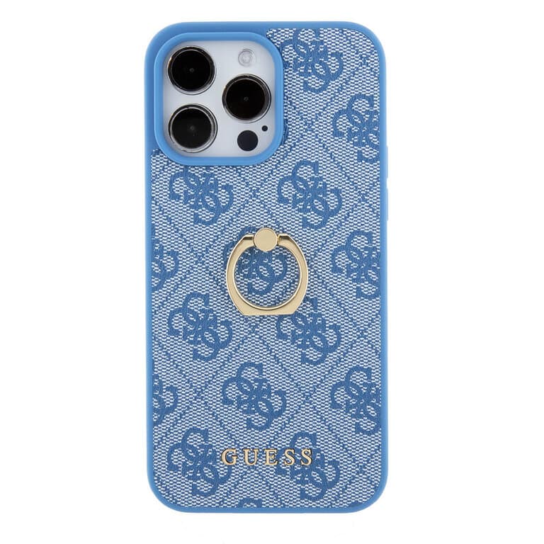 Guess iPhone 15 Pro Hardcase - 4G - With Ring Holder