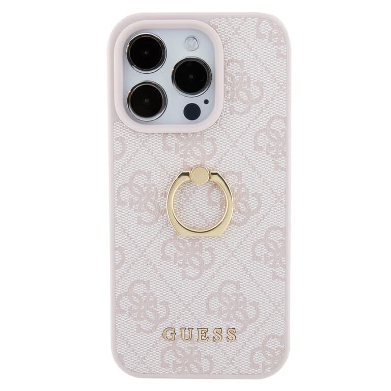 Guess iPhone 15 Pro Hardcase - 4G - With Ring Holder