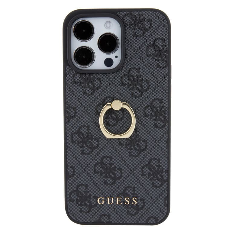 Guess iPhone 15 Pro Hardcase - 4G - With Ring Holder