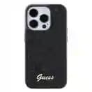 Guess iPhone 15 Pro Hardcase - Metal Script - Disco