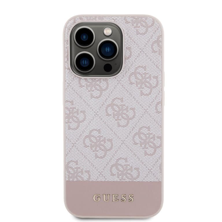 Guess iPhone 15 Pro Hardcase - Magsafe - 4G Pu Bottom