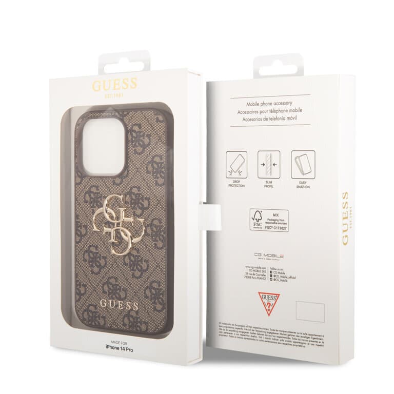 Guess iPhone 15 Pro TPU Hardcase - 4G - Big Metal Logo