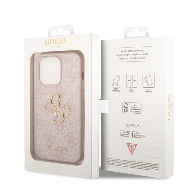 Guess iPhone 15 Pro TPU Hardcase - 4G - Big Metal Logo