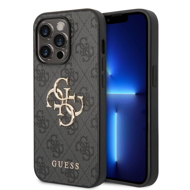 Guess iPhone 15 Pro TPU Hardcase - 4G - Big Metal Logo