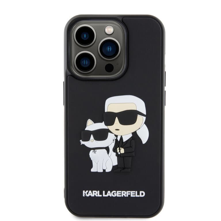 Karl Lagerfeld iPhone 15 Pro Back Cover | 3D Rubber NFT K&C | Premium Bescherming