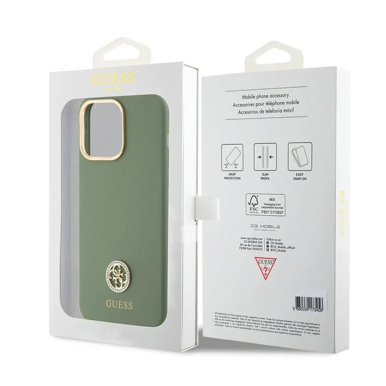 Guess iPhone 15 Pro Max Back Cover Case Strass Logo 4G | Stylish Protection