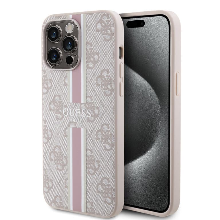 Guess iPhone 15 Pro Max Back cover case - 4G printed stripes