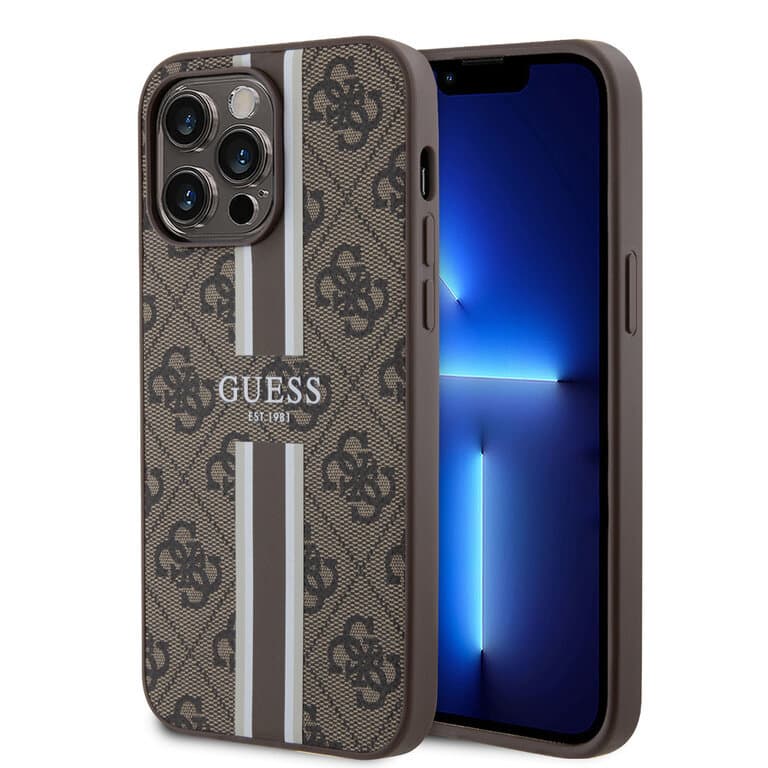 Guess iPhone 15 Pro Max Back cover case - 4G printed stripes