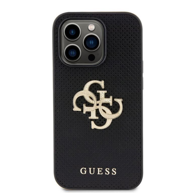 Guess iPhone 15 Pro Max Back cover case - Perforated 4G - glitter