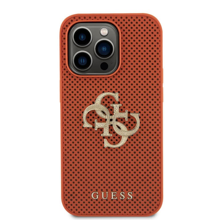 Guess iPhone 15 Pro Max Back cover case - Perforated 4G - glitter