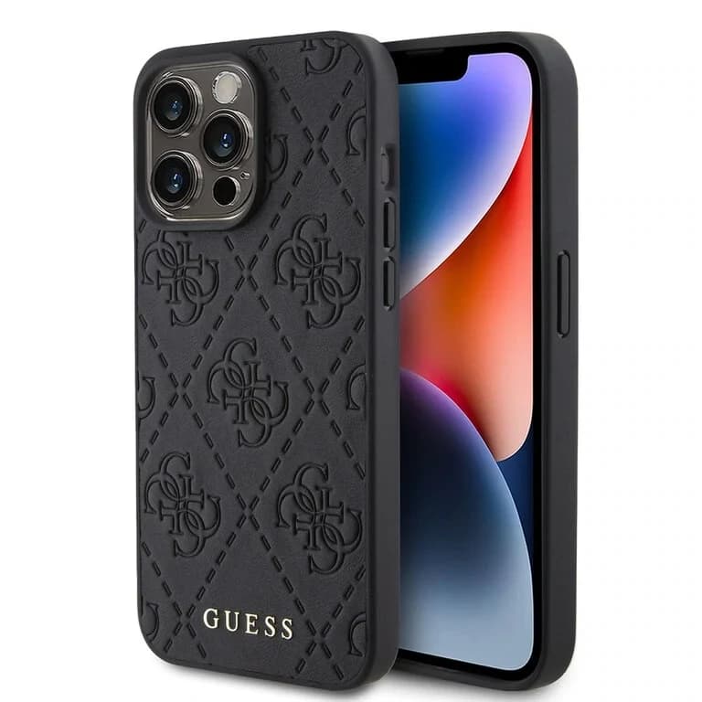 Guess iPhone 15 Pro Max Backcover Case | Gequilt 4G Classic | Stijlvolle Bescherming