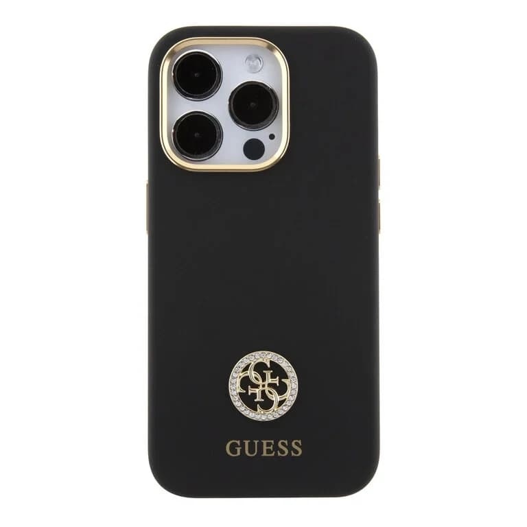 Guess iPhone 15 Pro Max Back cover case - Logo strass 4G