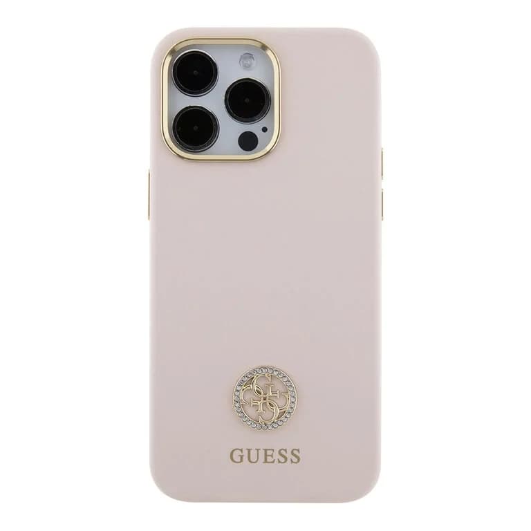 Guess iPhone 15 Pro Max Back cover case - Logo strass 4G