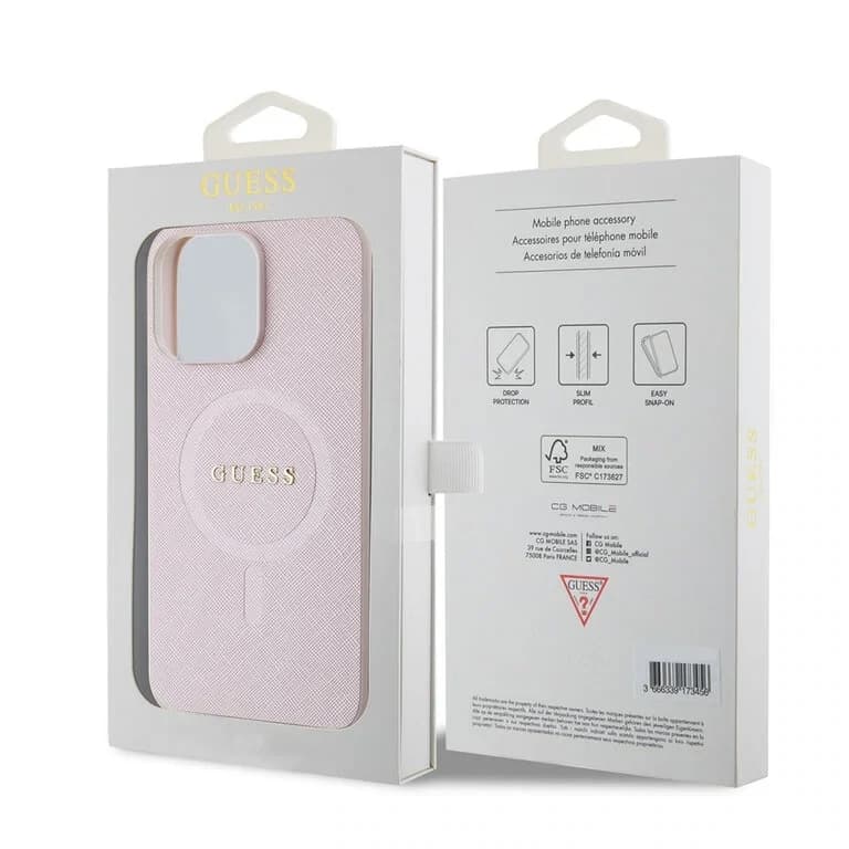 Guess iPhone 15 Pro Max Hardcase - Saffiano