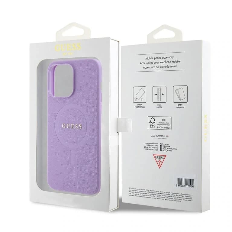 Guess iPhone 15 Pro Max Hardcase - Saffiano