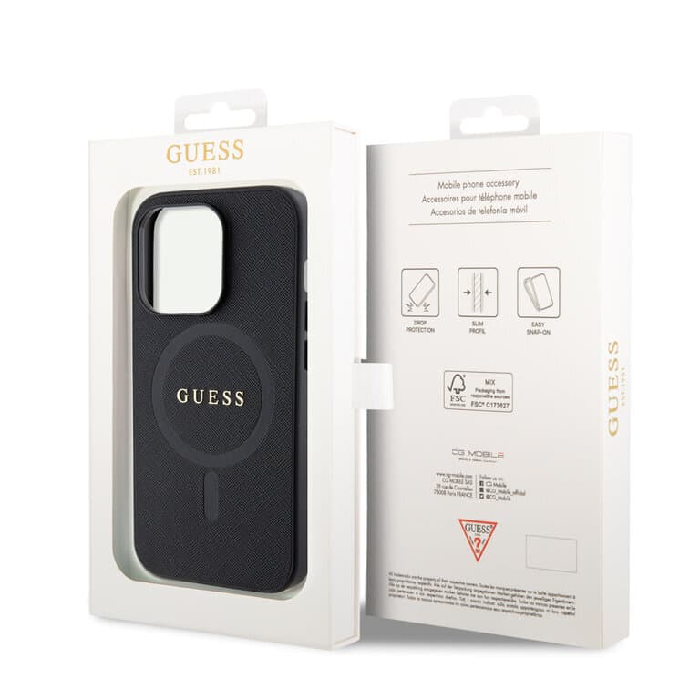 Guess iPhone 15 Pro Max Hardcase - Saffiano