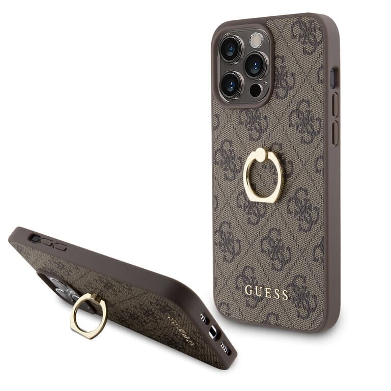 Guess iPhone 15 Pro Max Hardcase - 4G - Met Ringhouder