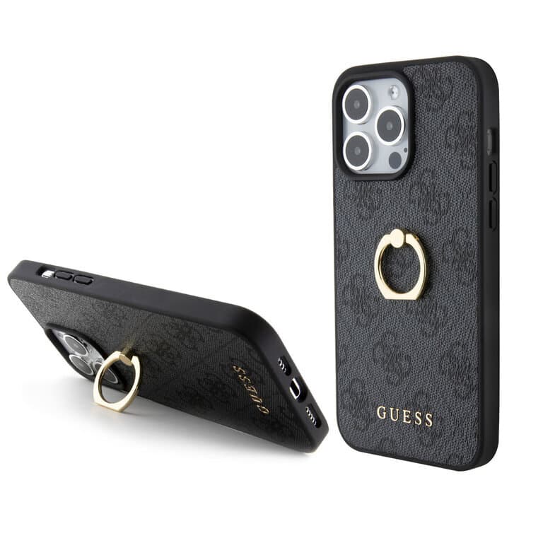 Guess iPhone 15 Pro Max Hardcase - 4G - Met Ringhouder