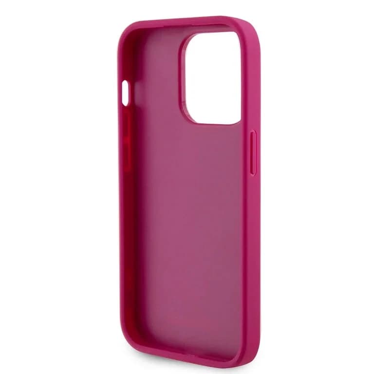 Guess iPhone 15 Pro Max Hardcase - Metaal Logo Strass