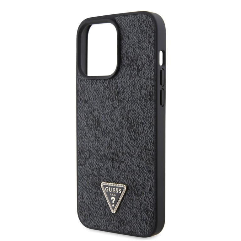 Guess iPhone 15 Pro Max Hardcase - 4G Driehoek - Strass