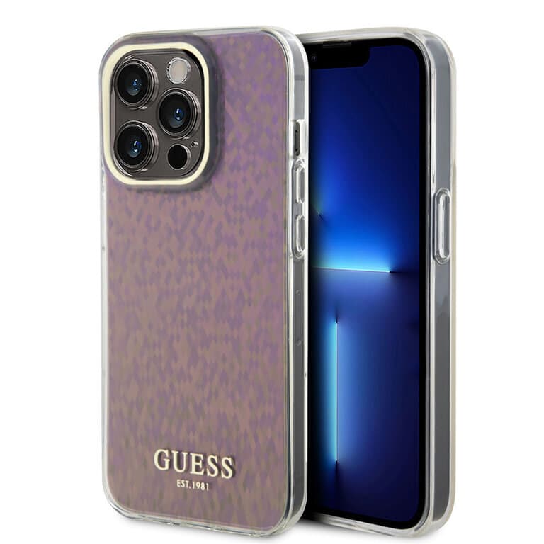 Guess iPhone 15 Pro Max Hardcase - Gefacetteerde spiegel