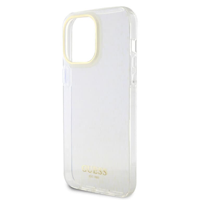 Guess iPhone 15 Pro Max Hardcase - Gefacetteerde spiegel