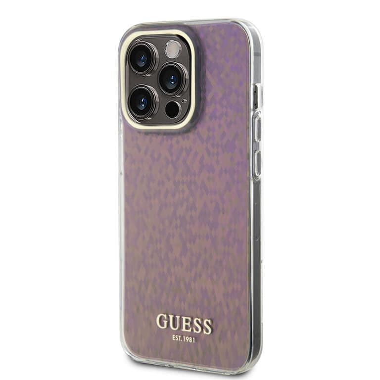 Guess iPhone 15 Pro Max Hardcase - Gefacetteerde spiegel