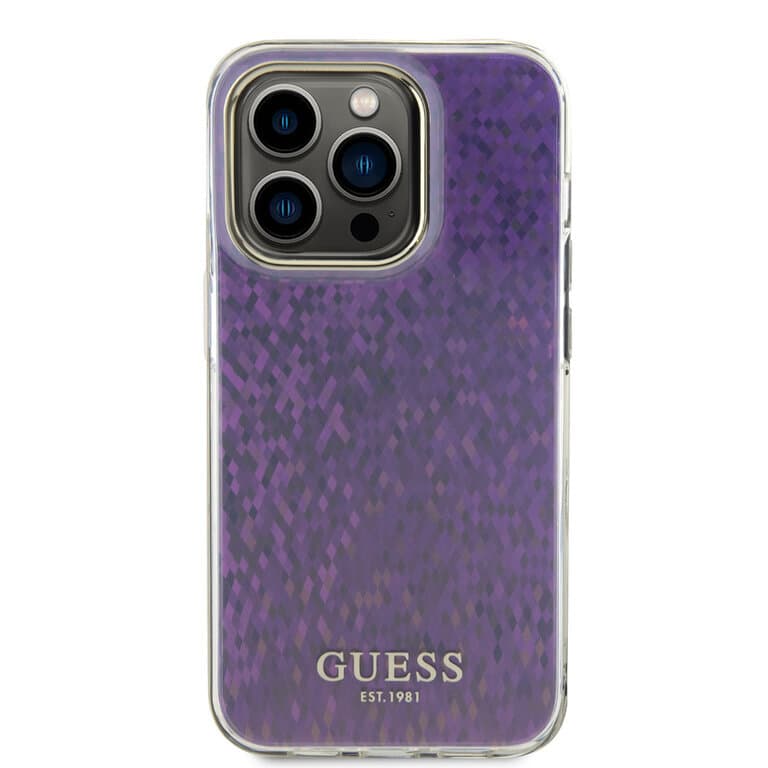 Guess iPhone 15 Pro Max Hardcase - Gefacetteerde spiegel