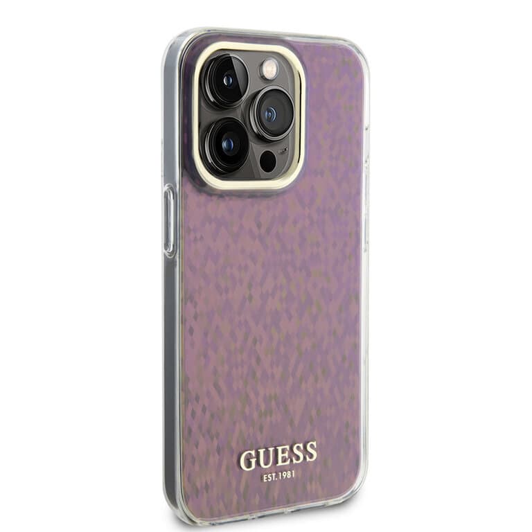 Guess iPhone 15 Pro Max Hardcase - Gefacetteerde spiegel
