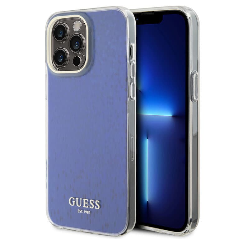 Guess iPhone 15 Pro Max Hardcase - Gefacetteerde spiegel
